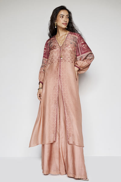 Anita Dongre Ava Kurta Set Onion Pink indian designer wear online shopping melange singapore