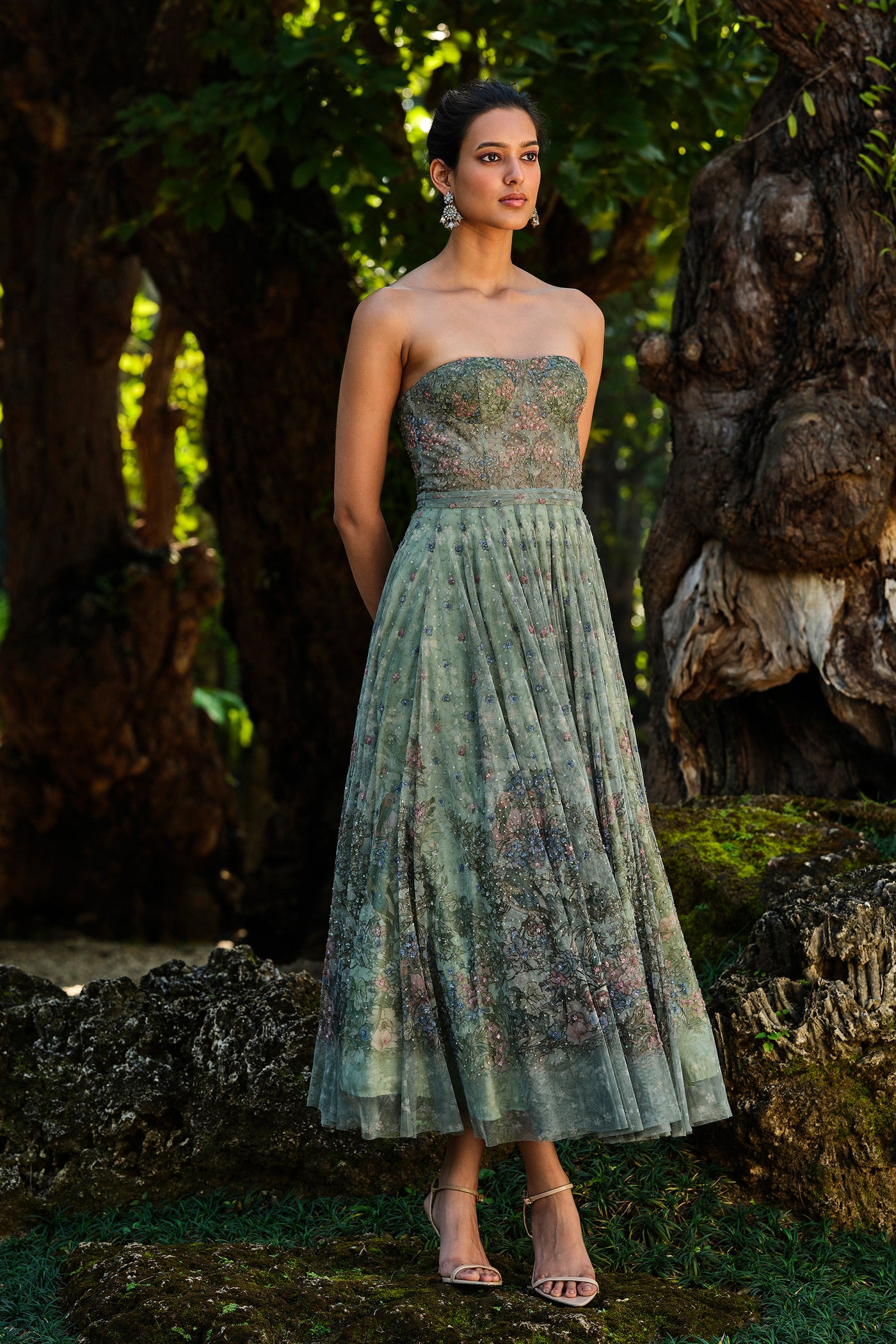 Anita Dongre Aylsa Embroidered Dress indian designer wear online shopping melange singapore