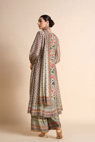 Anita Dongre Azza Silk Kurta Set Sage indian designer wear online shopping melange singapore