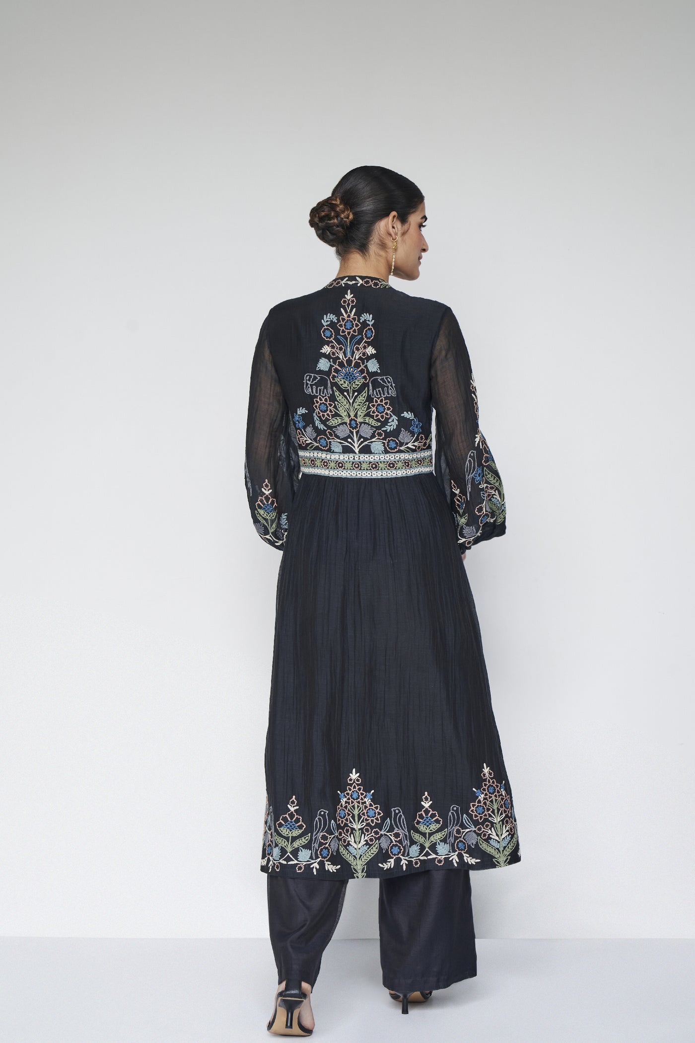 Anita Dongre Balsam Suit Set Black indian designer wear online shopping melange singapore