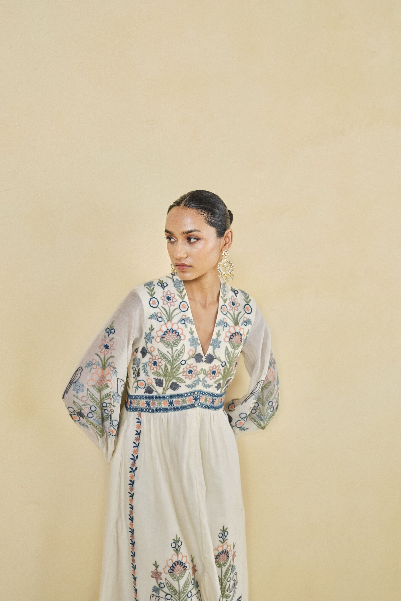 Anita Dongre Balsam Suit Set Natural indian designer wear online shopping melange singapore