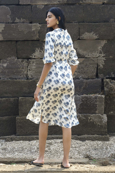 Anita Dongre Bloom Tunic Dress Ecru indian designer wear online shopping melange singapore