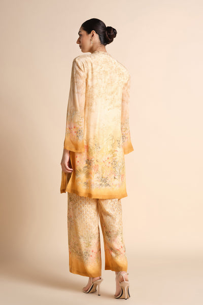 Anita Dongre Calhoun Kurta Set Yellow indian designer wear online shopping melange singapore