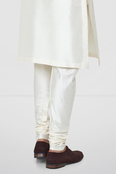 Anita Dongre Cream Silk Churidar Indian designer wear online shopping melange singapore
