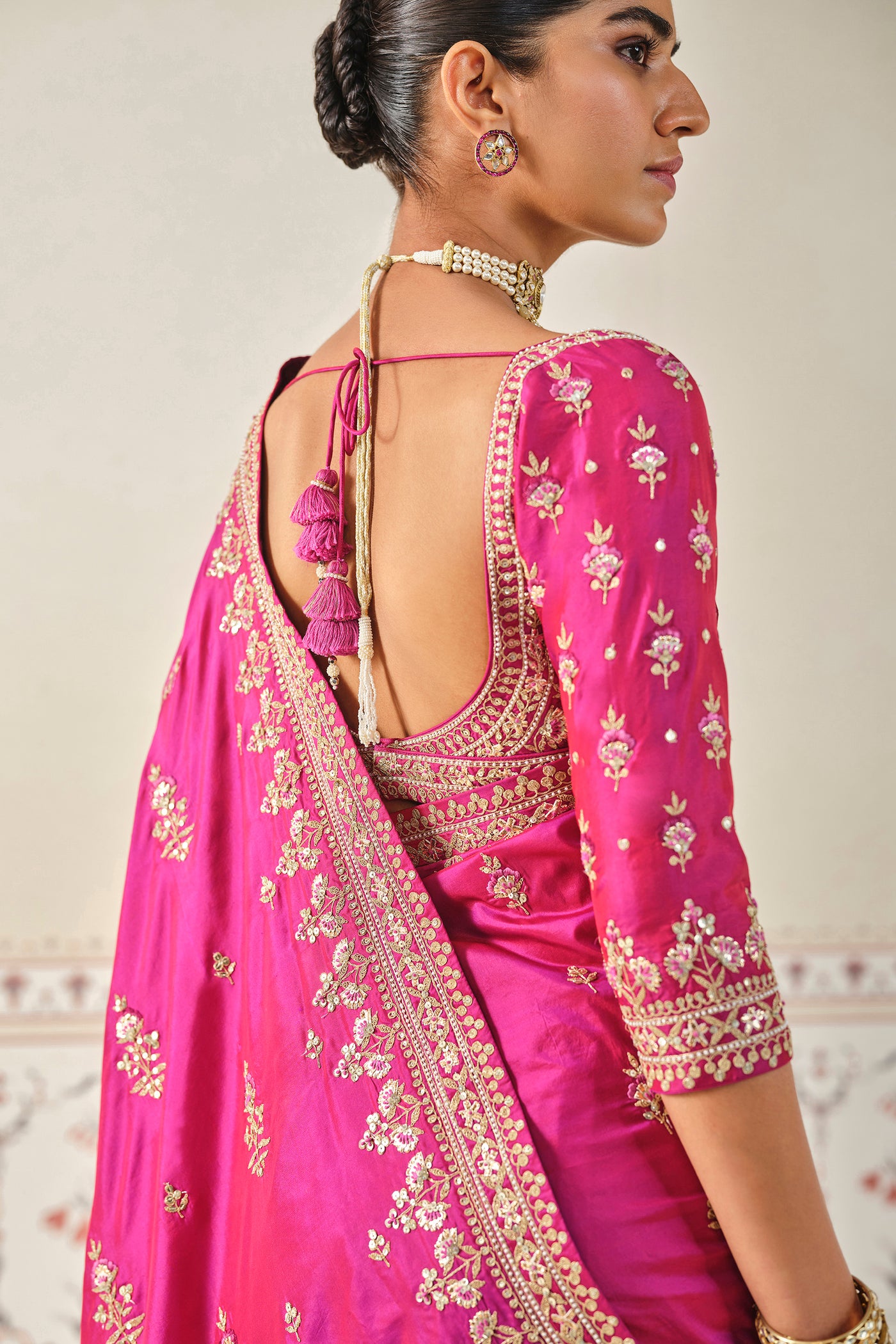 Anita Dongre Debasmita Gota Patti Silk Saree indian designer wear online shopping melange singapore