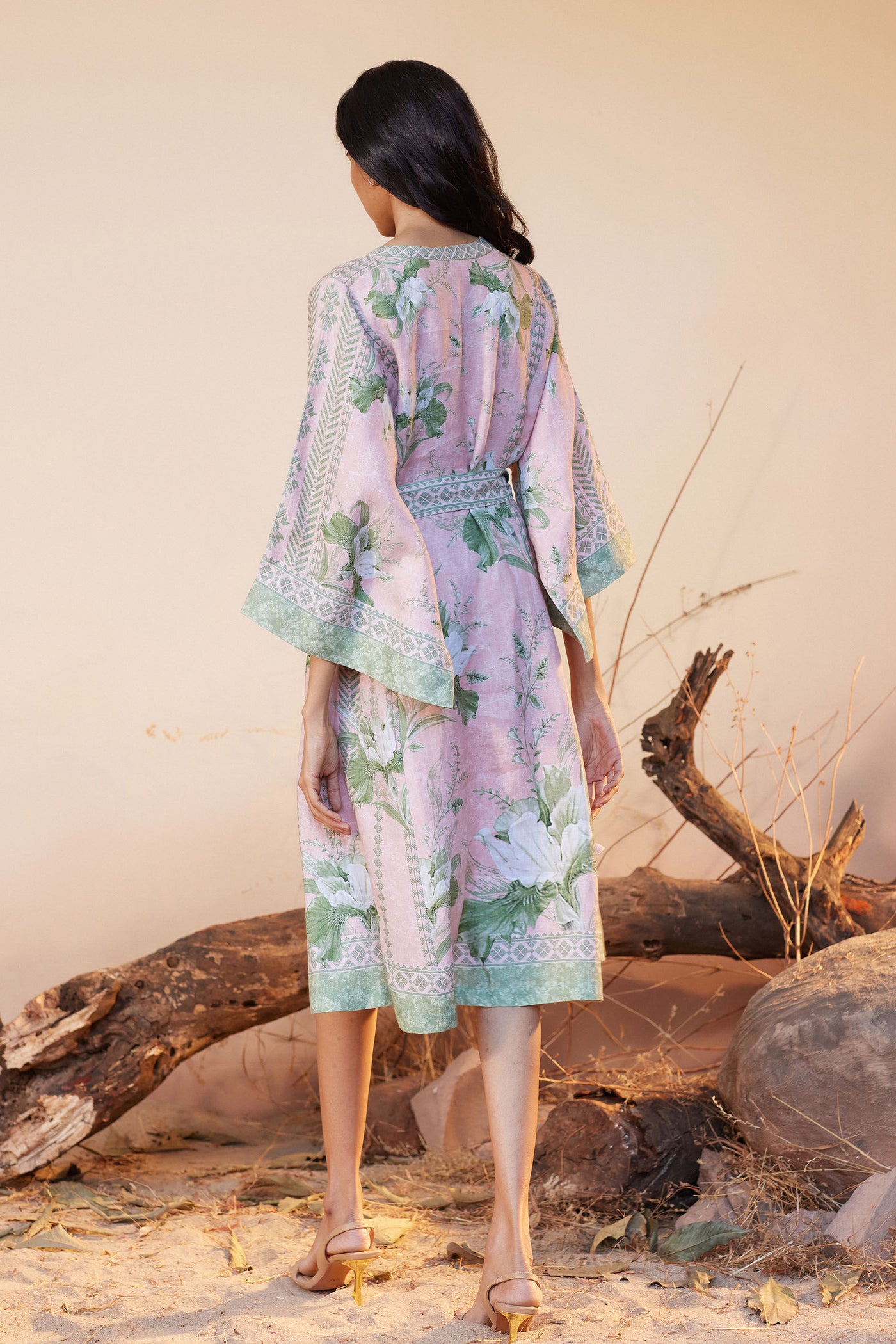 Anita Dongre Elika Dress Pink indian designer wear online shopping melange singapore