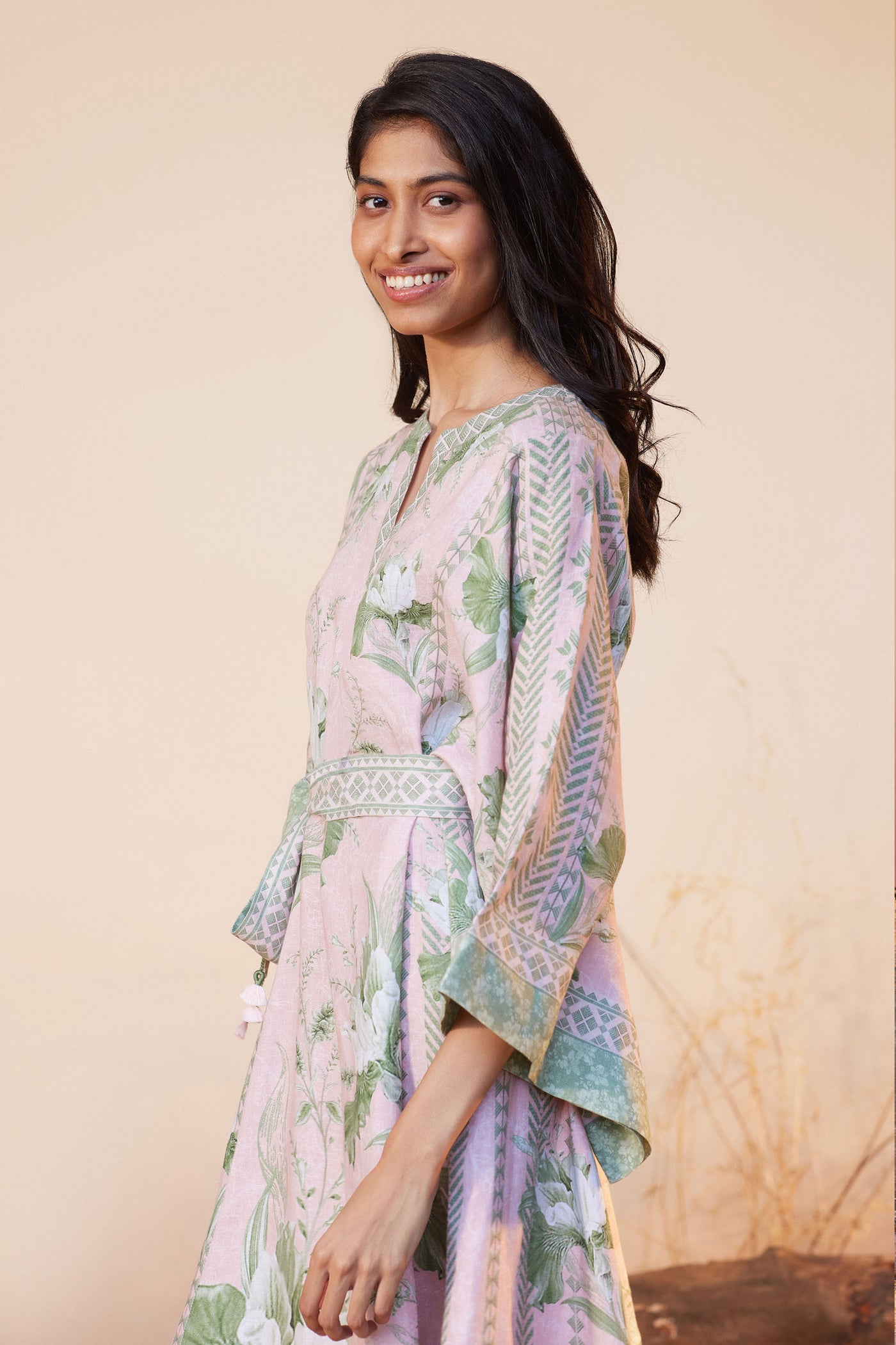 Anita Dongre Elika Dress Pink indian designer wear online shopping melange singapore