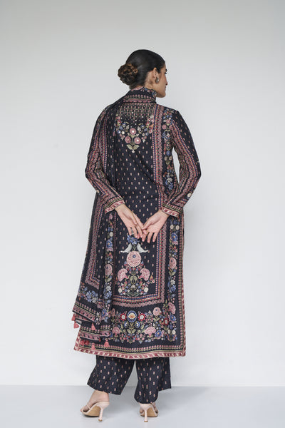 Anita Dongre Elnaz Suit Set Black indian designer wear online shopping melange singapore