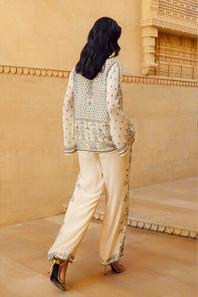 Anita Dongre Elyria Co-ord Beige indian designer wear online shopping melange singapore