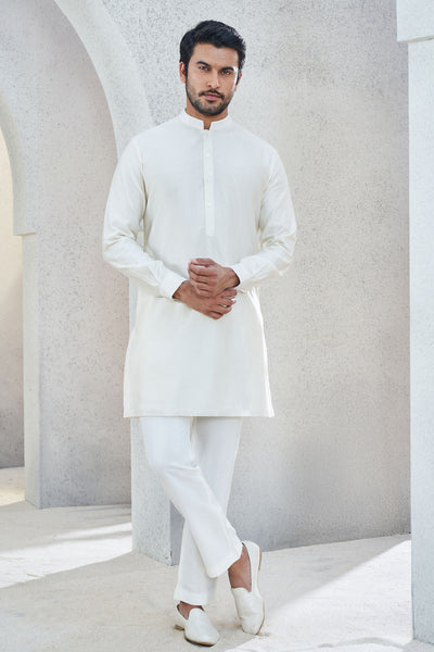 Anita Dongre Menswear Esam Kurta Cream Indian designer wear online shopping melange singapore