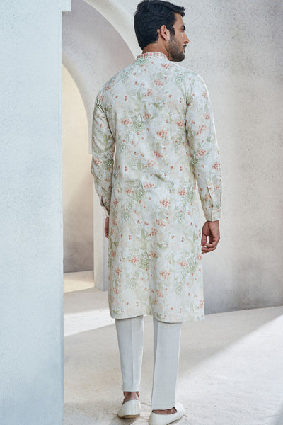 Anita Dongre Menswear Fariq Kurta Ivory Indian designer wear online shopping melange singapore
