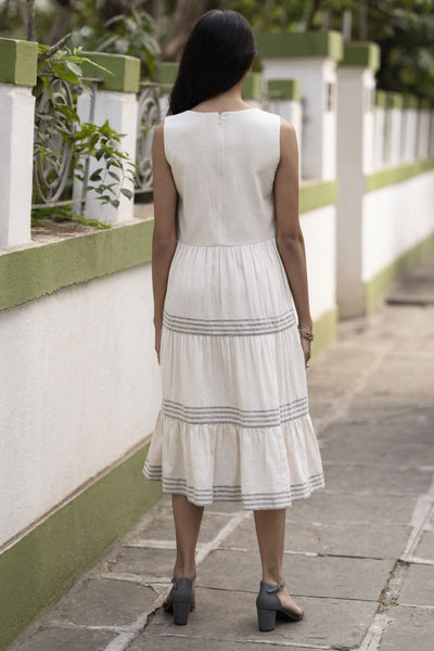 Anita Dongre Fort Dress Off White indian designer wear online shopping melange singapore