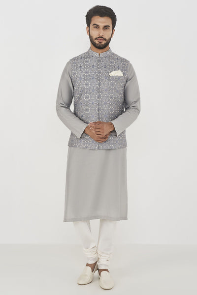 Anita Dongre menswear Gaith Bandi Grey indian designer wear online shopping melange singapore