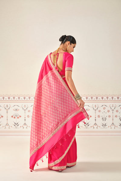 Anita Dongre Harsika Handwoven Benarasi Gota Patti Silk Saree indian designer wear online shopping melange singapore