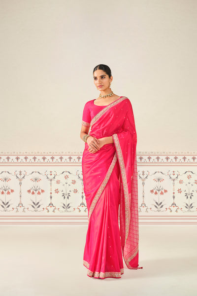 Anita Dongre Harsika Handwoven Benarasi Gota Patti Silk Saree indian designer wear online shopping melange singapore