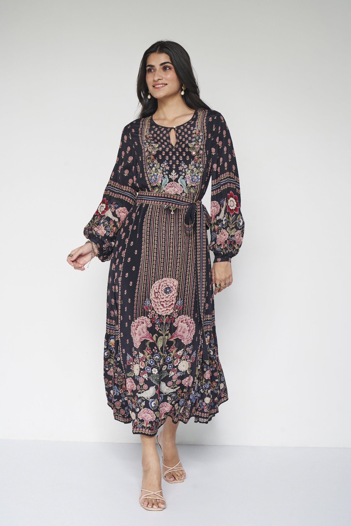Anita Dongre Isbah Tunic Black indian designer wear online shopping melange singapore
