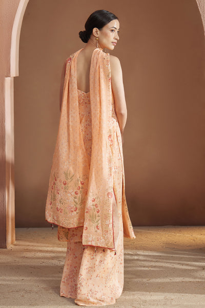 Anita Dongre Josette Suit Set Peach Indian designer wear online shopping melange singapore