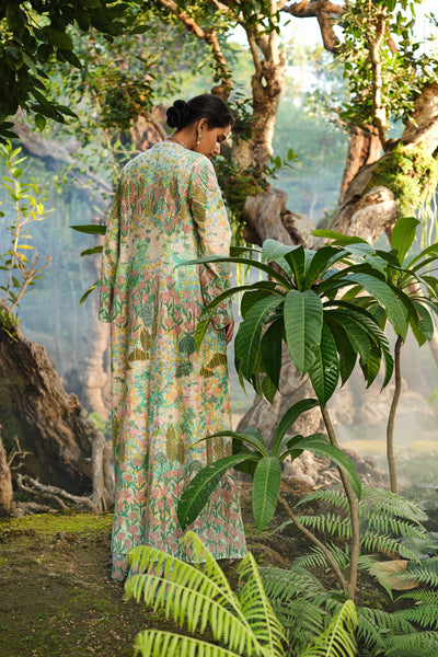 Anita Dongre Lakeforest Embroidered Jacket Set Sage indian designer wear online shopping melange singapore