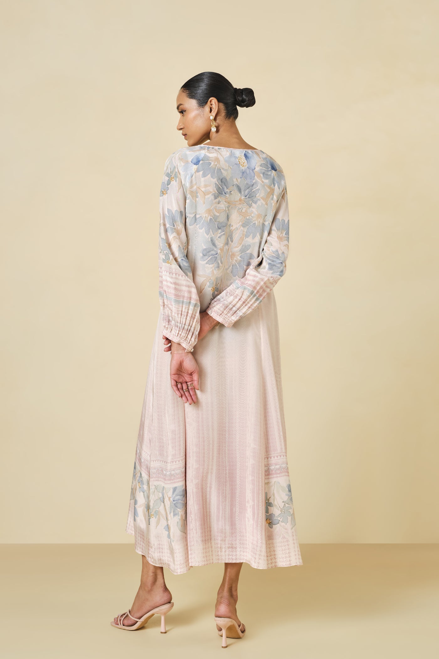 Anita Dongre Laverna Printed Dress Blush indian designer wear online shopping melange singapore