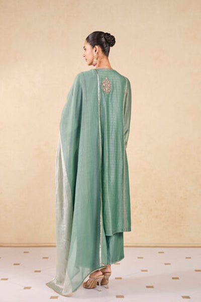 Anita Dongre Mayar Embroidered Mul Suit Set Sage indian designer wear online shopping melange singapore