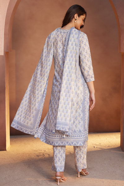 Anita Dongre Mayisa Suit Set Natural Indian designer wear online shopping melange singapore