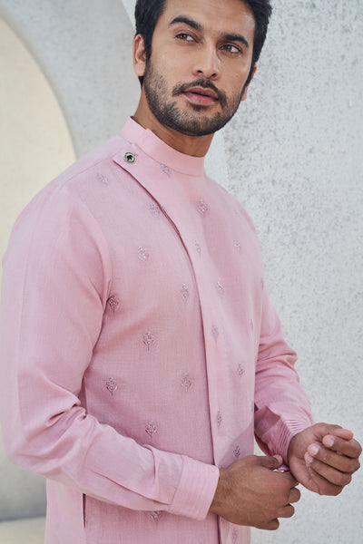 Anita Dongre Menswear Naksh Kurta Rose Wood Indian designer wear online shopping melange singapore