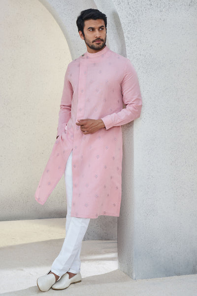 Anita Dongre Menswear Naksh Kurta Rose Wood Indian designer wear online shopping melange singapore