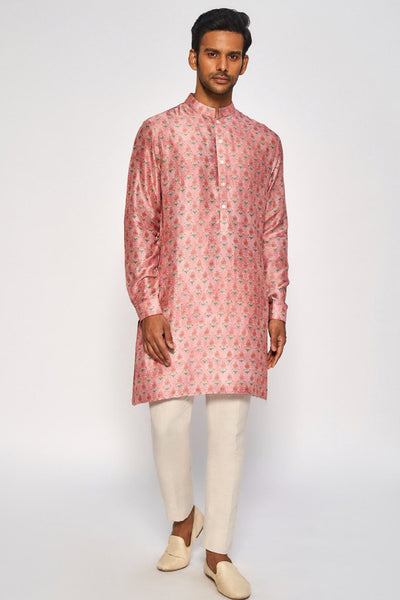Anita Dongre Menswear Nasim Kurta Pink Indian designer wear online shopping melange singapore