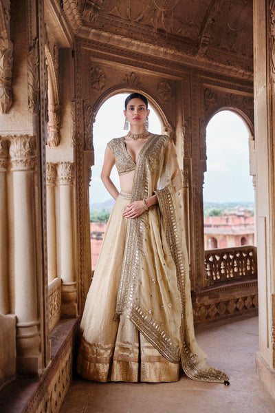 Anita Dongre Nehmat Embroidered Lehenga Set indian designer wear online shopping melange singapore