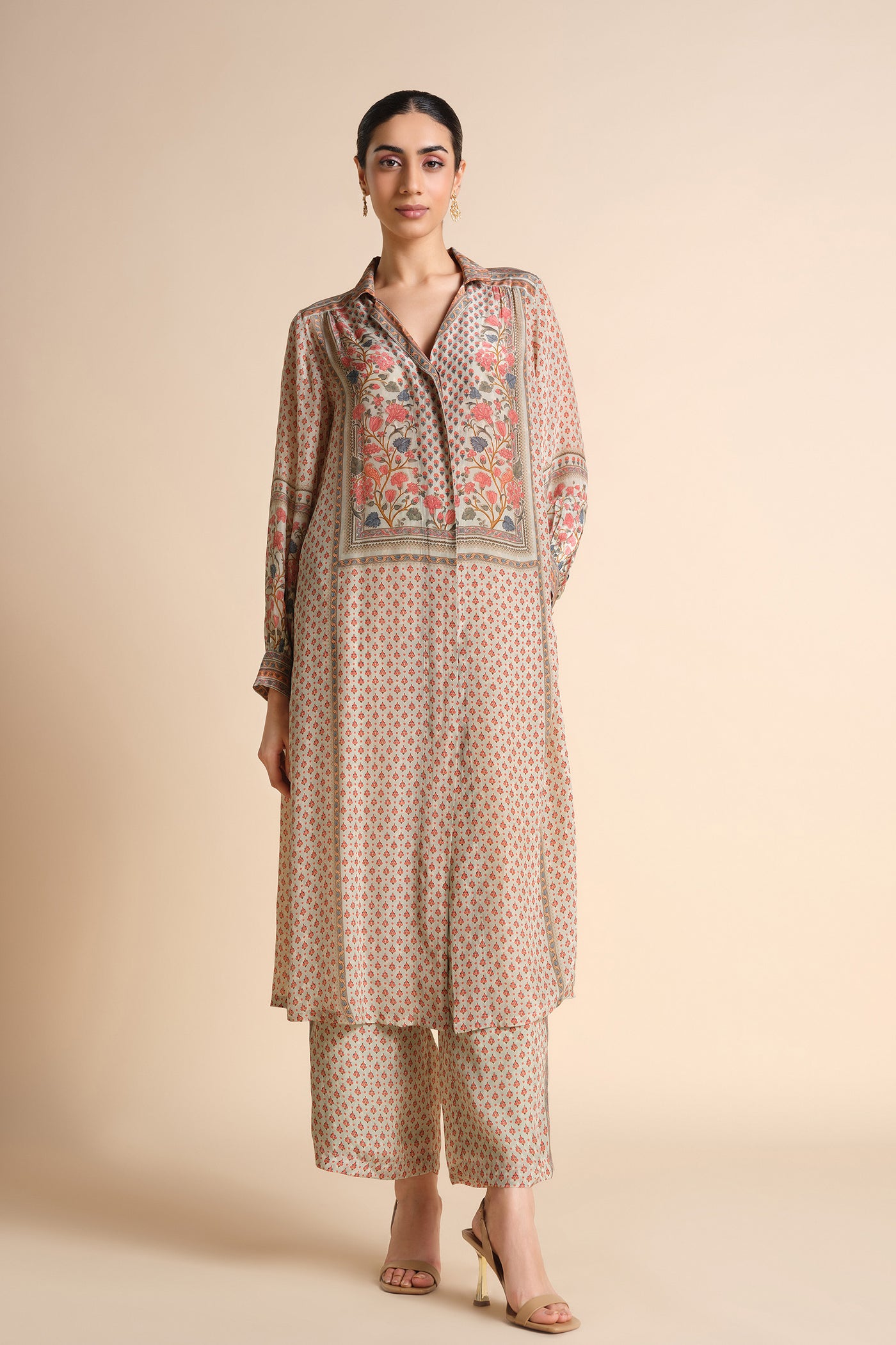 Anita Dongre Nishka Co-ord Sage indian designer wear online shopping melange singapore