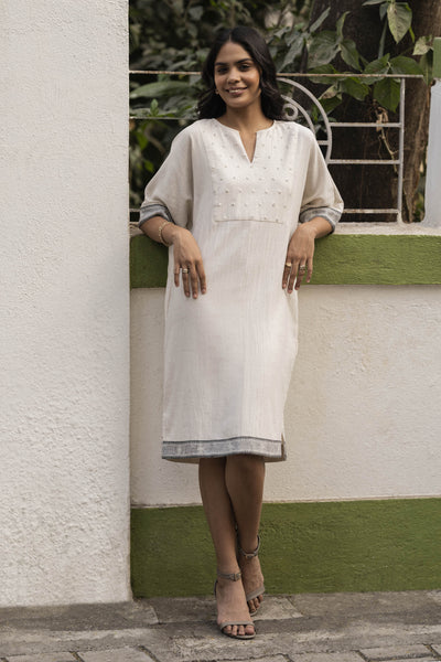 Anita Dongre Opera Dress Off White indian designer wear online shopping melange singapore