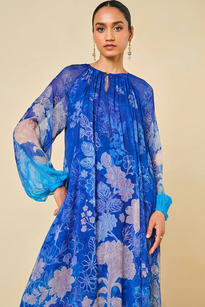 Anita Dongre Out Of The Blue Kurta Set Blue indian designer wear online shopping melange singapore