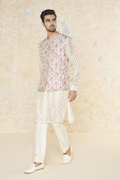 Anita Dongre Rana Nehru Jacket Multi indian designer wear online shopping melange singapore