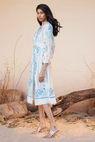 Anita Dongre Safana Dress Natural indian designer wear online shopping melange singapore