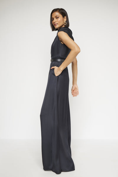 Anita Dongre Saga Jumpsuit Black indian designer wear online shopping melange singapore