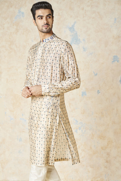 Anita Dongre Sahan Kurta Sand indian designer wear online shopping melange singapore