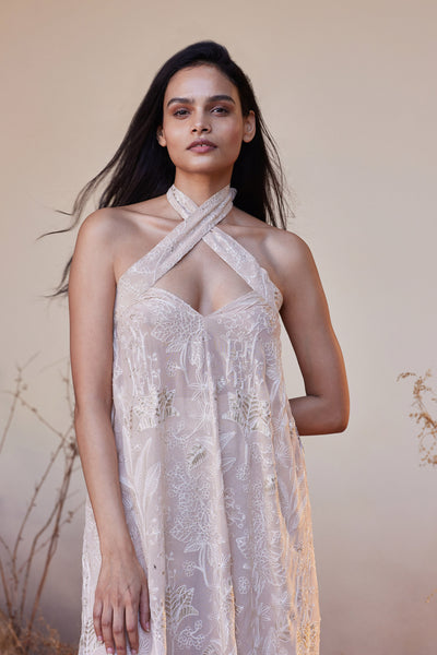 Anita Dongre Sahara Pant Set Flesh indian designer wear online shopping melange singapore