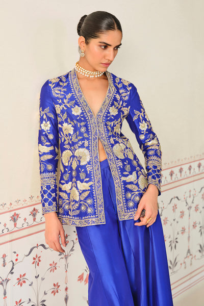 Anita Dongre Sanaaya Gota Patti Silk Sharara Set indian designer wear online shopping melange singapore