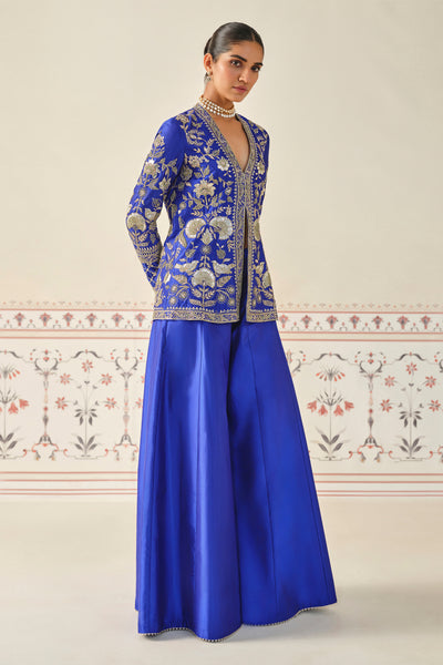 Anita Dongre Sanaaya Gota Patti Silk Sharara Set indian designer wear online shopping melange singapore