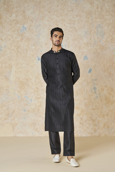 Anita Dongre Sifar Kurta Black indian designer wear online shopping melange singapore