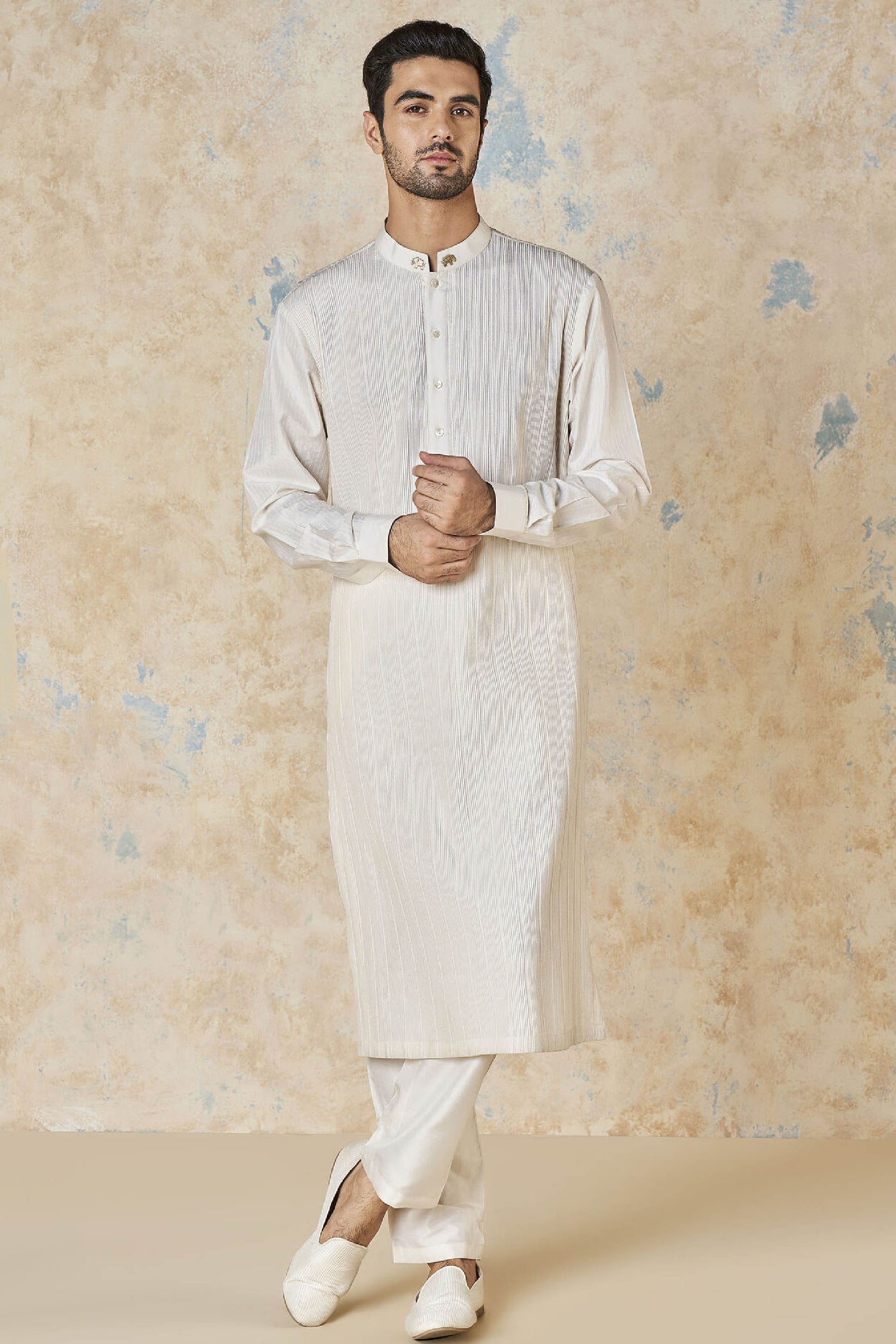 Anita Dongre Sifar Kurta Ivory indian designer wear online shopping melange singapore