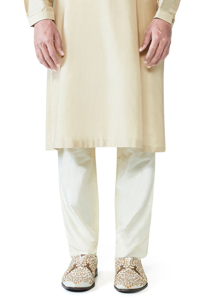 Anita Dongre Silk Trouser Cream Indian designer wear online shopping melange singapore