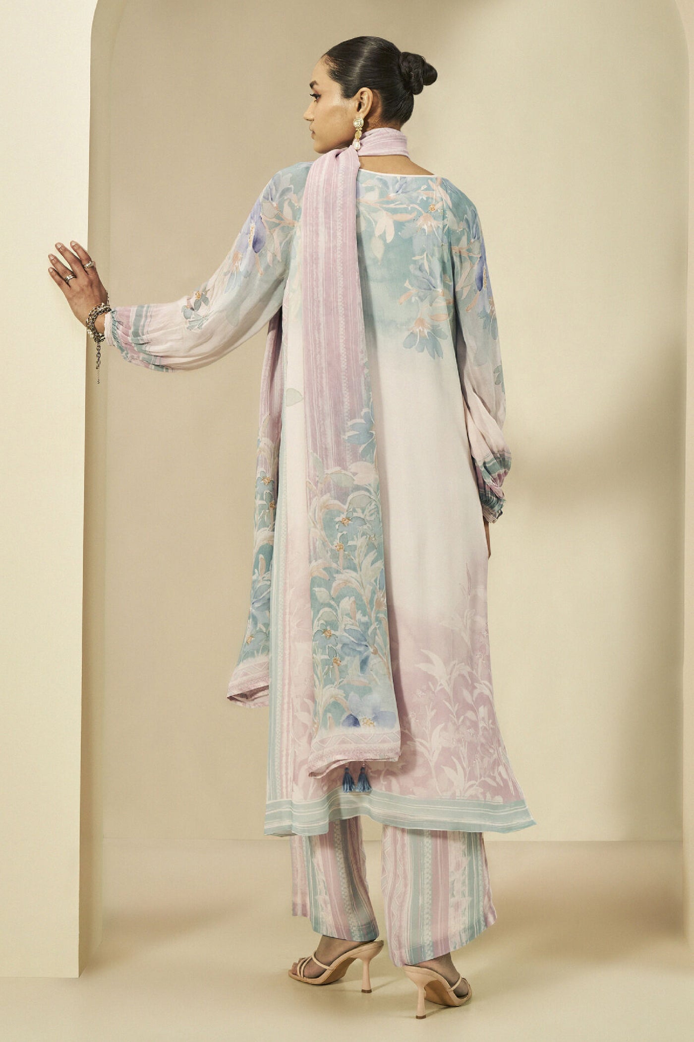 Anita Dongre Souline Suit Set Blush indian designer wear online shopping melange singapore