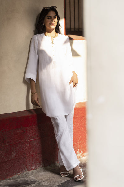 Anita Dongre Sundaze Coord Set White indian designer wear online shopping melange singapore