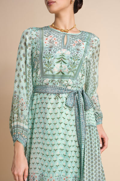 Anita Dongre Tacoma Dress Aqua indian designer wear online shopping melange singapore