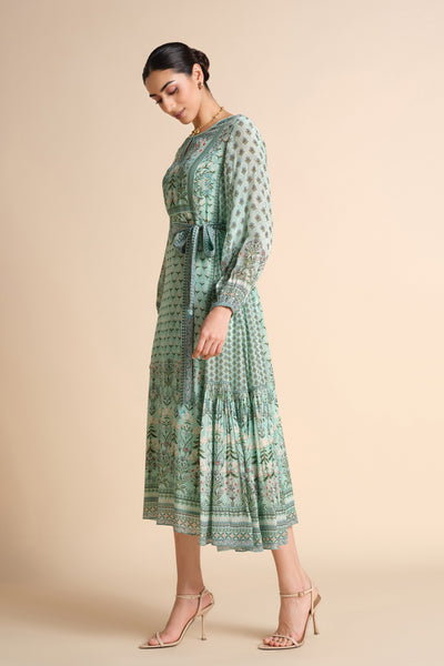 Anita Dongre Tacoma Dress Aqua indian designer wear online shopping melange singapore