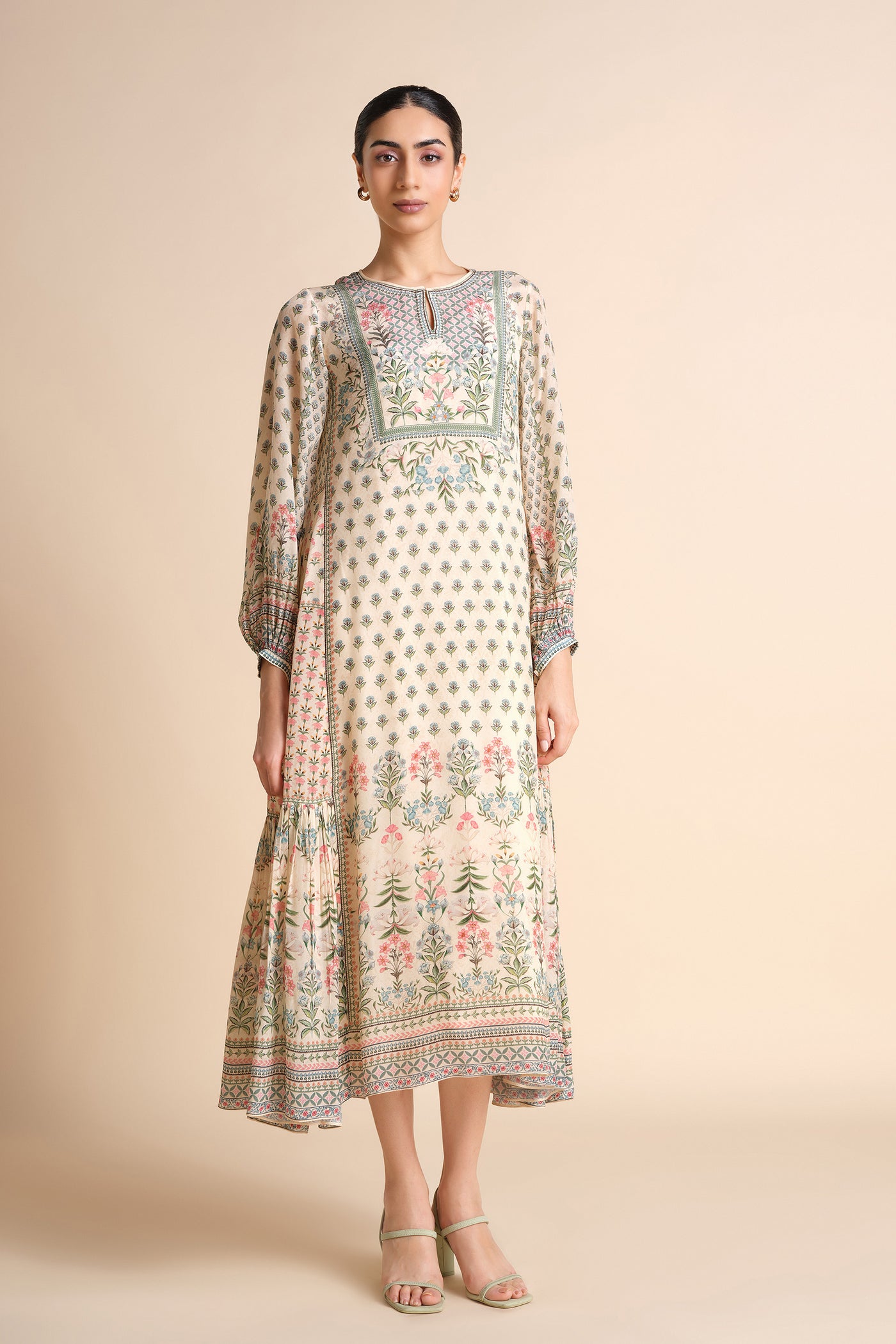 Anita Dongre Tacoma Dress Natural indian designer wear online shopping melange singapore
