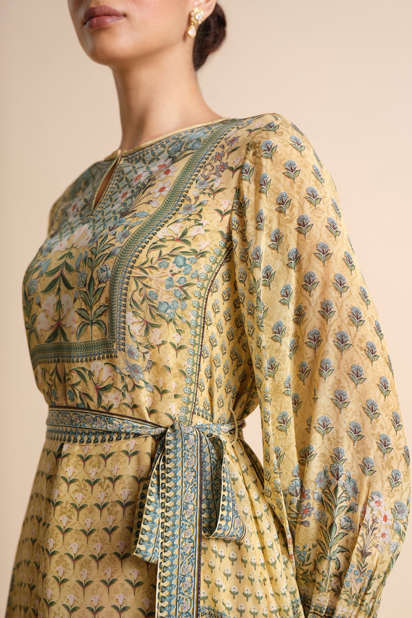 Anita Dongre Tacoma Dress Yellow indian designer wear online shopping melange singapore