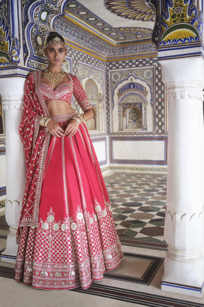 Anita Dongre Tarangini Gota Patti Silk Lehenga indian designer wear online shopping melange singapore