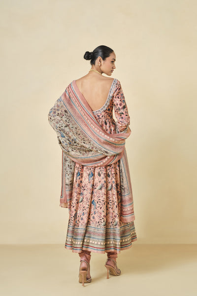 Anita Dongre Themis Anarkali Set Blush indian designer wear online shopping melange singapore